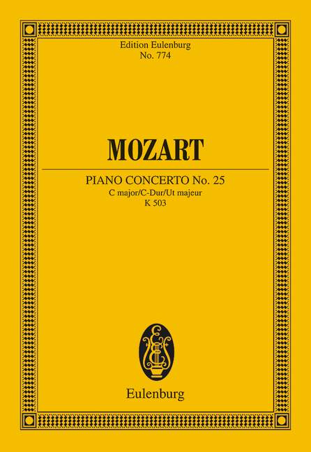 Mozart: Concerto No. 25 C major KV 503 (Study Score) published by Eulenburg